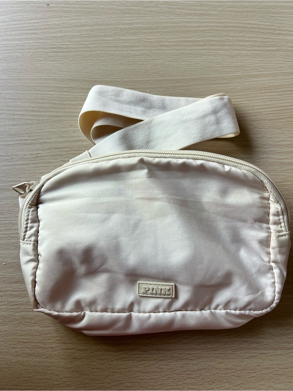 PINK Victoria's Secret Soft Cream Crossbody Bag